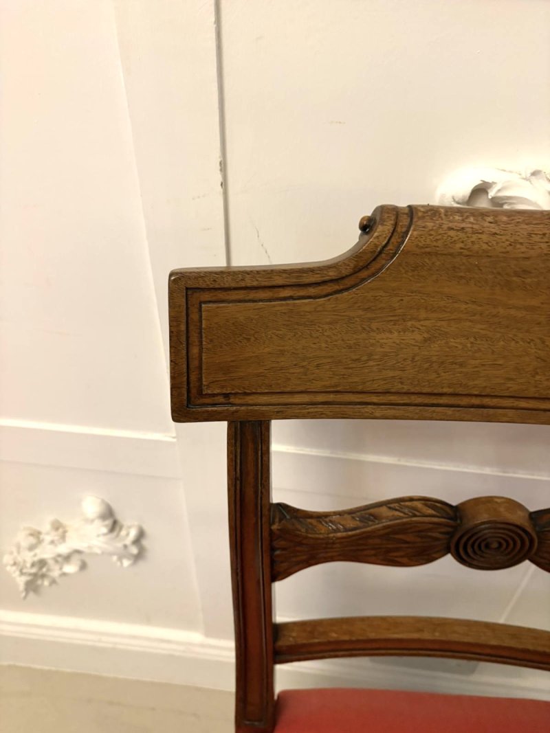 Antique Regency Set of 12 Mahogany Dining Chairs Including 2 Carvers - Image 8